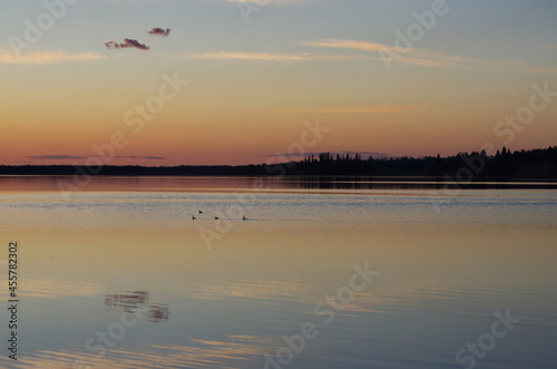 A Colourful Evening at Astotin Lake