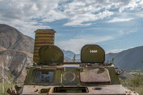 Old military equipment in Panjshir Valley, Afghanistan