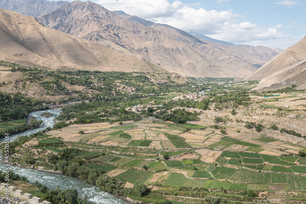 The Panjshir Valley in Afghanistan