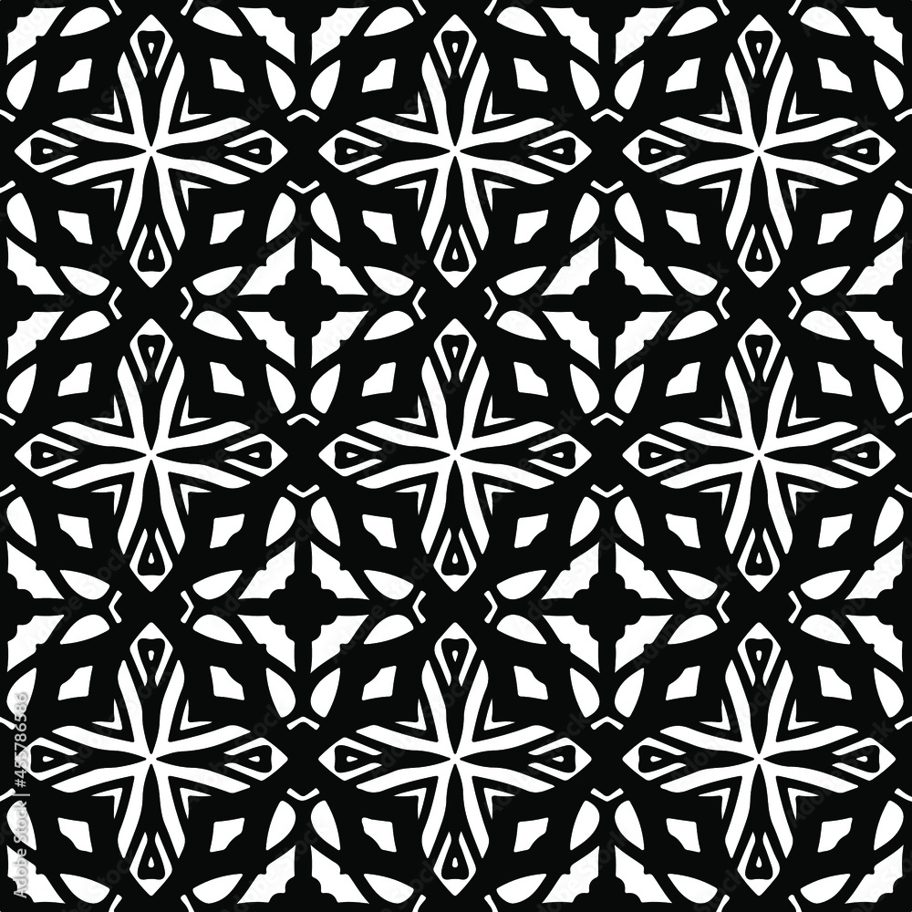 floral seamless pattern background.Geometric ornament for wallpapers and backgrounds. Black pattern.
floral seamless pattern background.Geometric ornament for wallpapers and backgrounds. Black pattern.