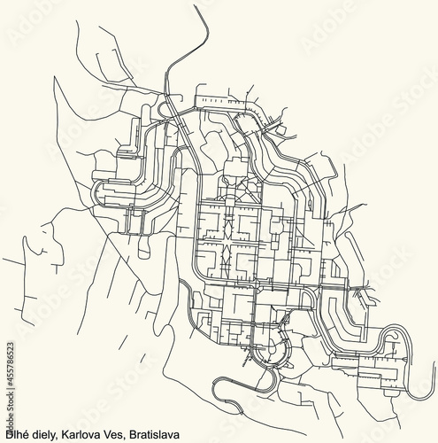 Photography Detailed navigation urban street roads map on vintage beige background of the Br