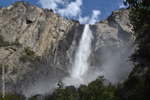 The great waterfall of Yosemite park