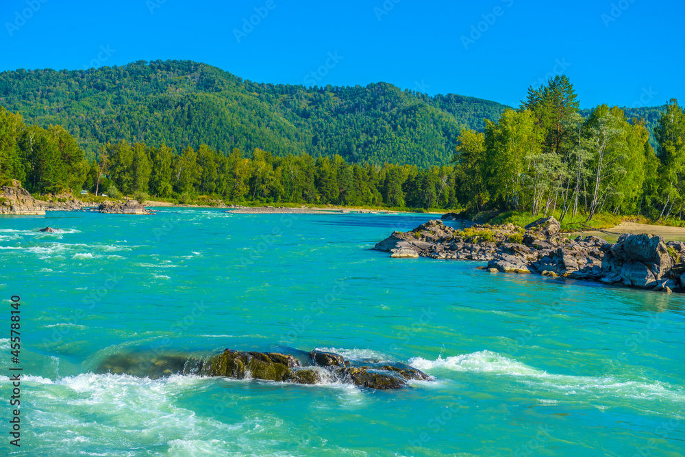 rapids on the river Katun