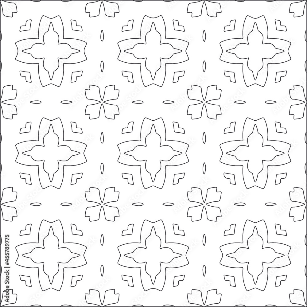 floral pattern background.Repeating geometric tiles from striped elements. Black pattern. floral pattern background.Repeating geometric tiles from striped elements. Black pattern.