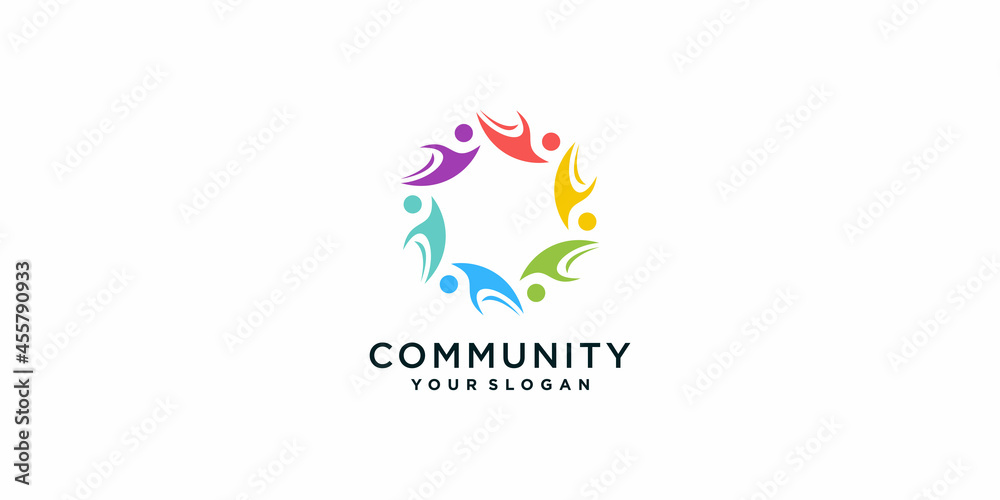 Community logo collection with creative concept Premium Vector part 2