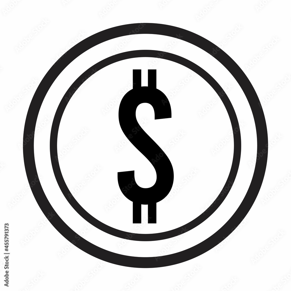 Obraz premium dollar icon vector clipart illustration