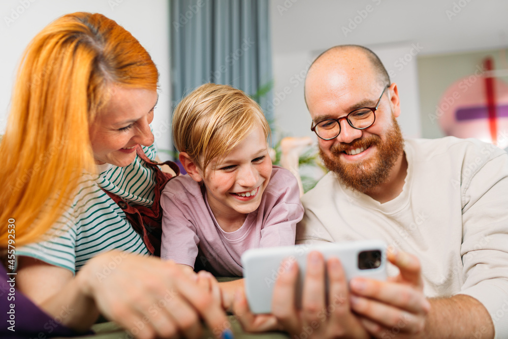 Family Spending Time Together at Home Family Spending Time Together at Home