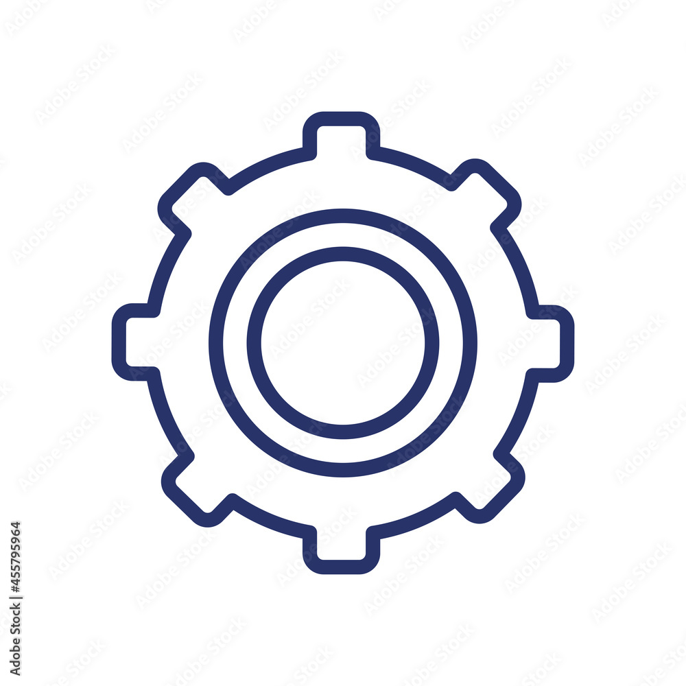 Isolated gear icon Isolated gear icon