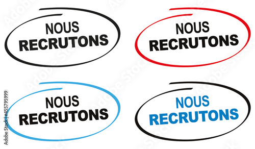 TEXTE NOUS RECRUTONS