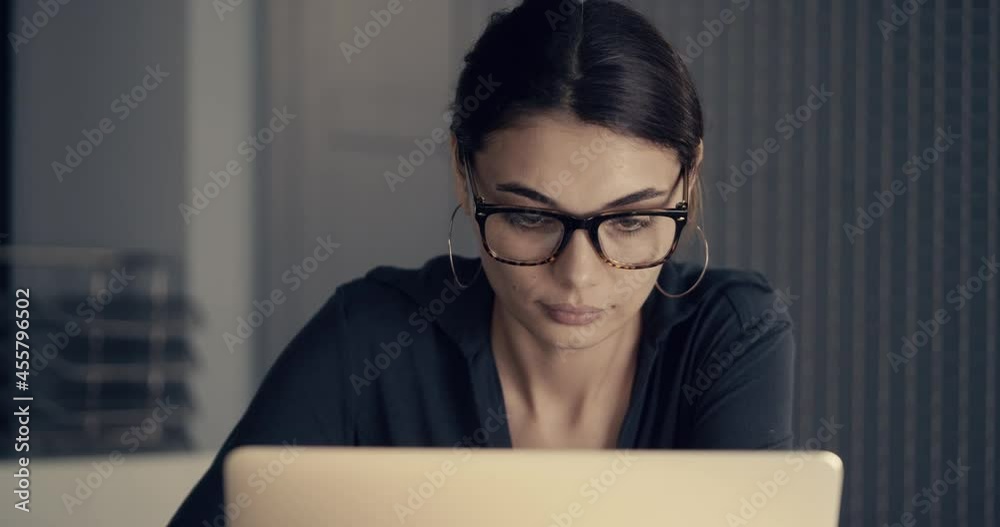 Woman working with laptop computer Woman working with laptop computer