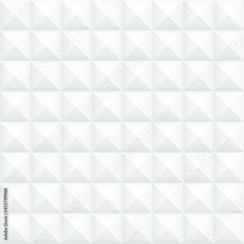 White geometric background. Mosaic tiles. Vector illustration.
