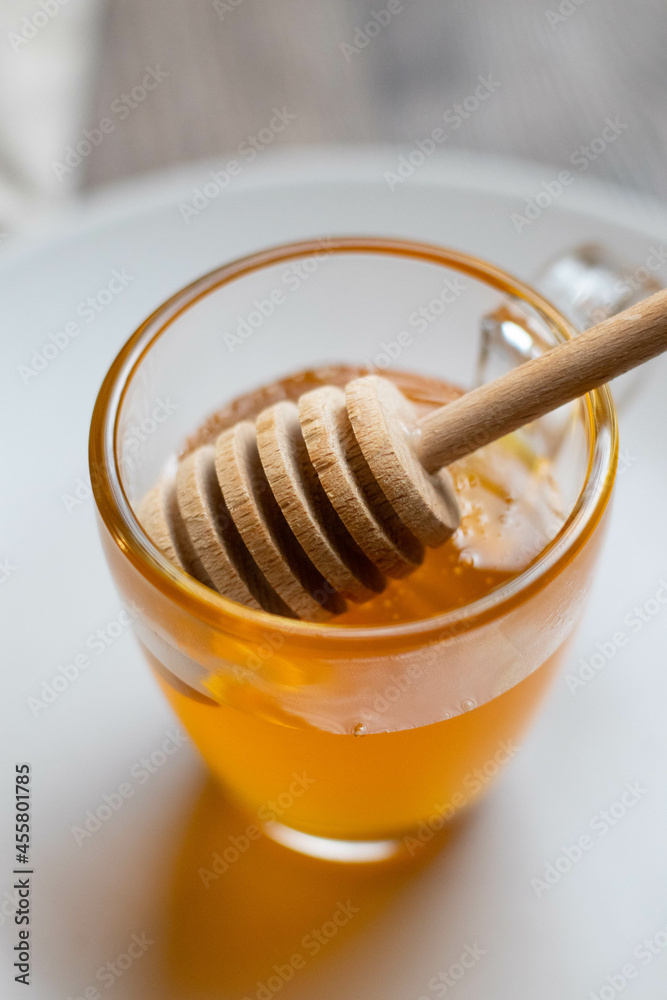 Eat the day with a healthy breakfast of honey muesli and apples Eat the day with a healthy breakfast of honey muesli and apples