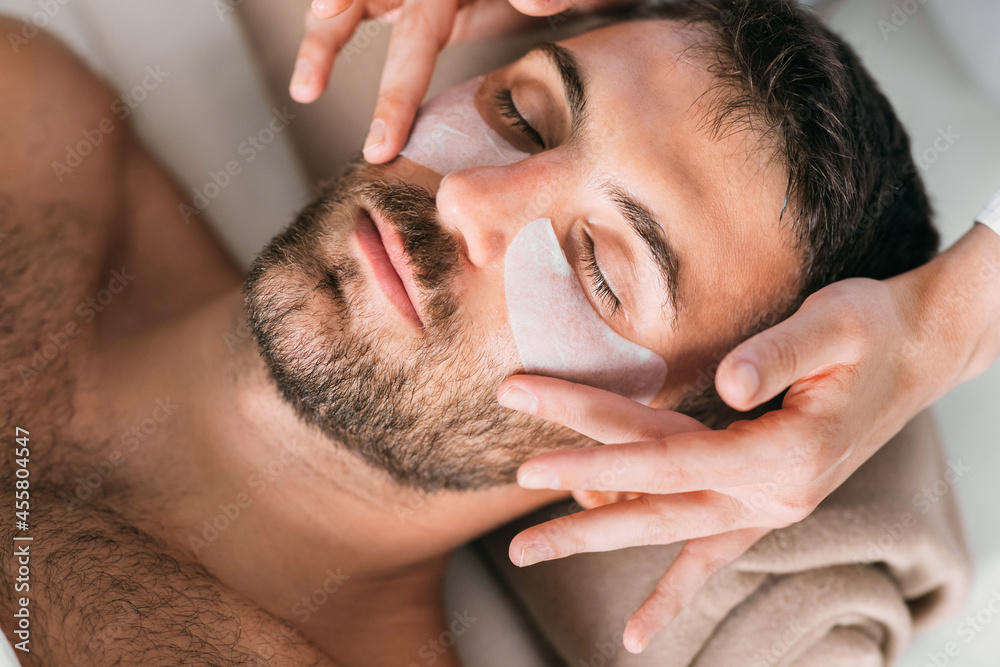 Man on Facial Treatment Man on Facial Treatment