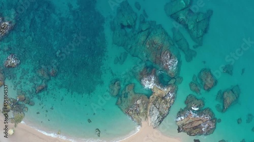 survol de Lloret de mar en catalogne sur la costa brava photo
