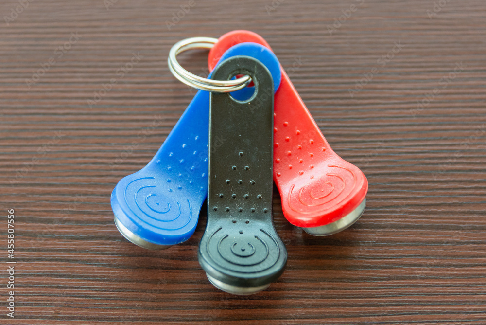 Electronic keys of the "Dallas" type from the (entrance doors