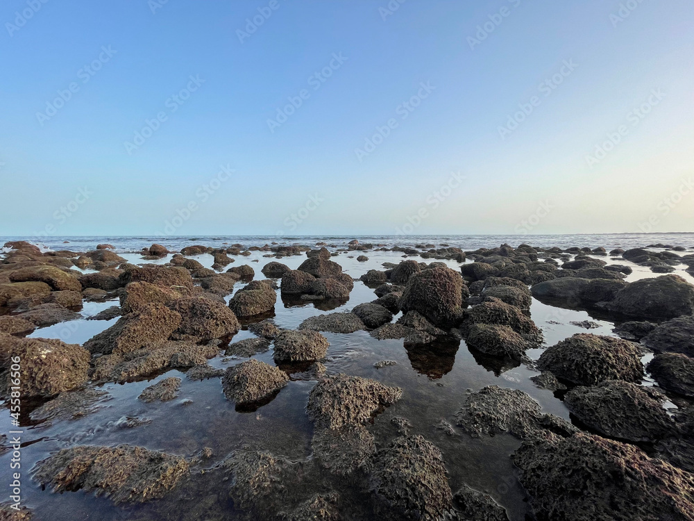 rocks and sea