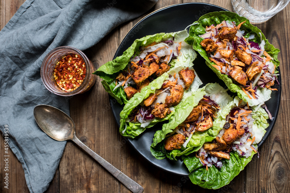 Lettuce taco shells Stock Photo Adobe Stock