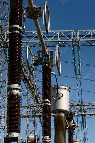 power station close-up - brand new equipment photo