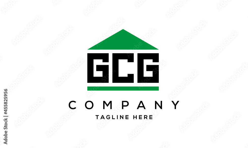 GCG three letter house for real estate logo design GCG three letter house for real estate logo design