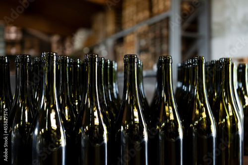 Group of Empty wine bottles