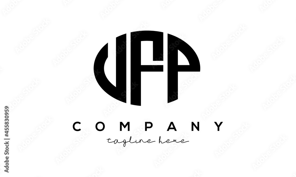 UFP three Letters creative circle logo design