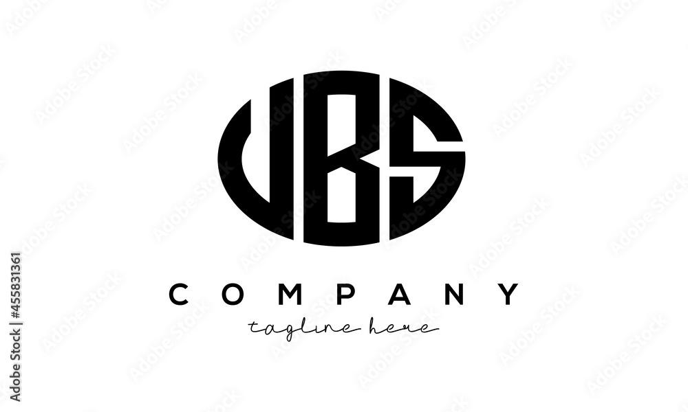 UBS three Letters creative circle logo design UBS three Letters creative circle logo design