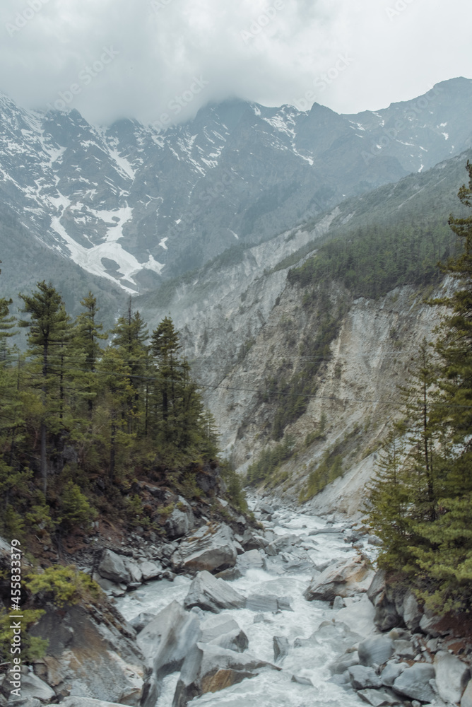 Obraz premium mountain river in the mountains