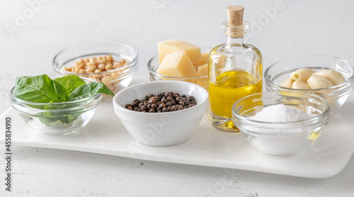 Ingredients for pesto