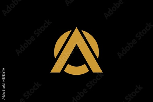 Letter OA initial logo design vector. photo