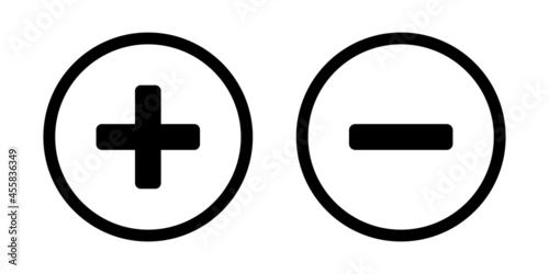 Plus and minus buttons