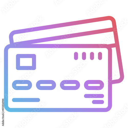 credit card gradient icon photo