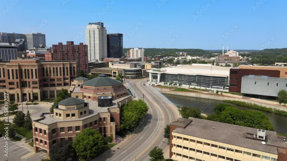 aerial view of Downtown Rochester Minnesota aerial view of Downtown Rochester Minnesota