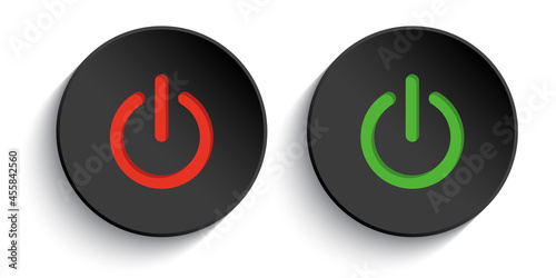 Power on off buttons