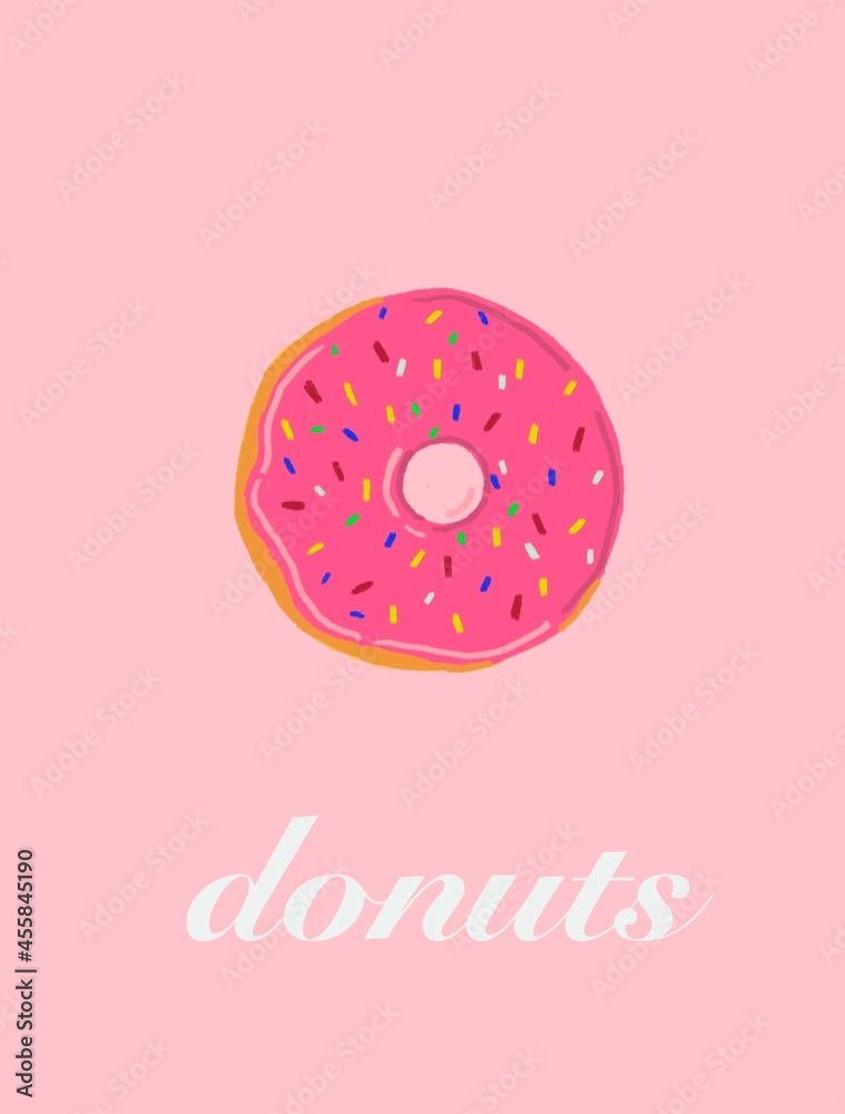 illustration of a donut illustration of a donut