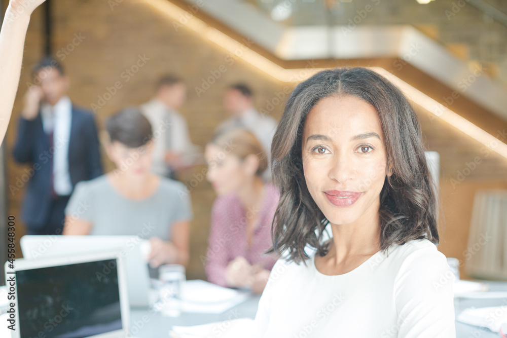 Portrait of confident businesswoman in office