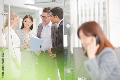 Business people talking in office