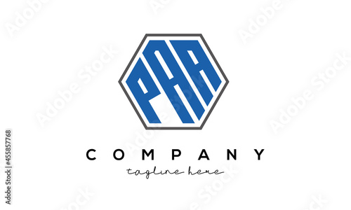 letters PAA creative polygon logo victor template