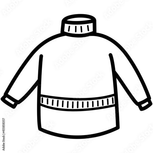 sweater hand drawn outline doodle icon