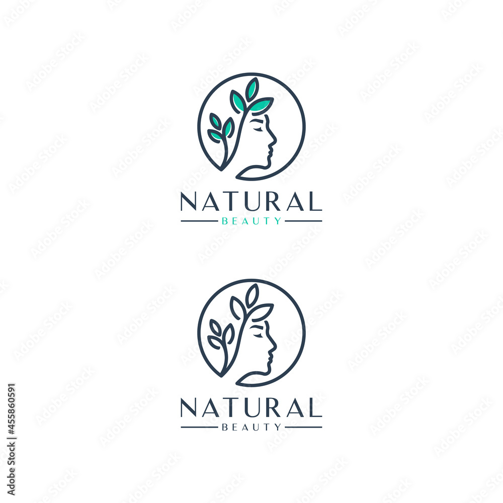 beauty women , natural , logo design inspiration
