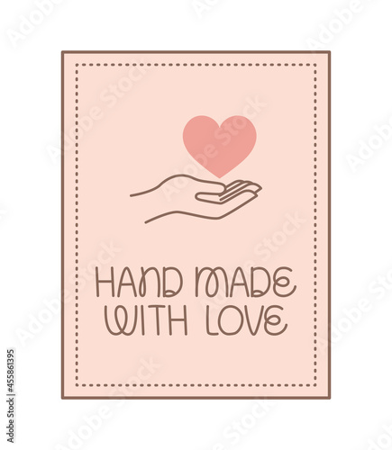 handmade with love card
