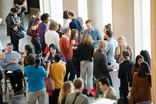 Fotografia, Obraz People talking during conference break