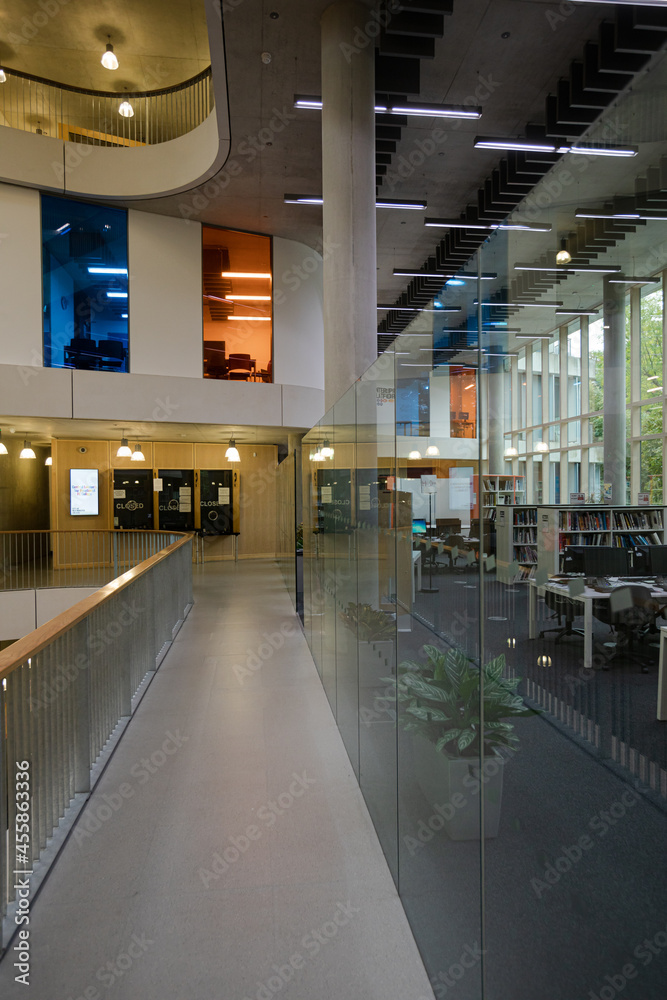 View of corridor in modern building