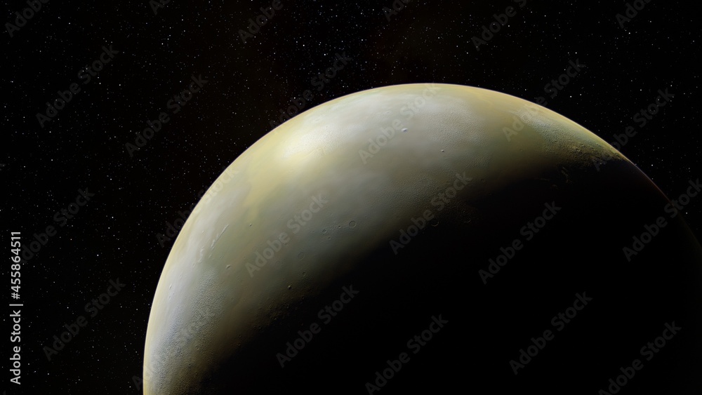 Abstract planets and space background