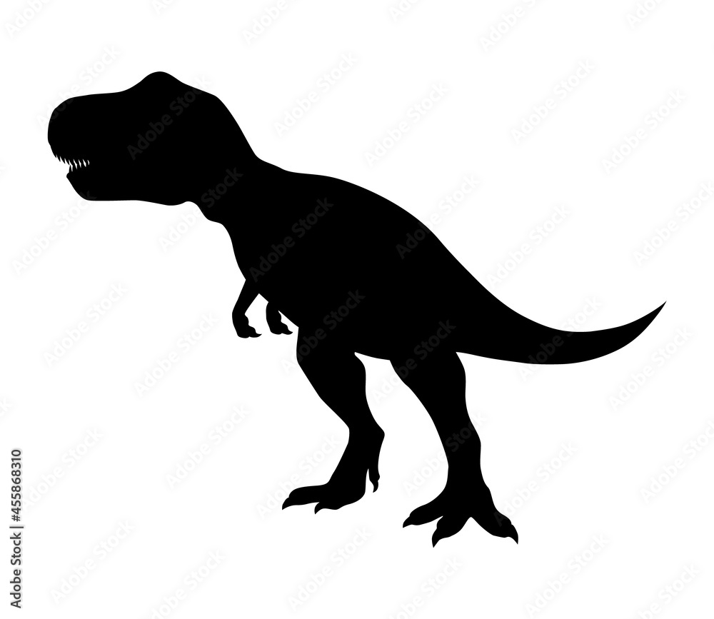 Tyrannosaurus Rex or T-Rex predator dinosaur flat vector icon for apps and websites