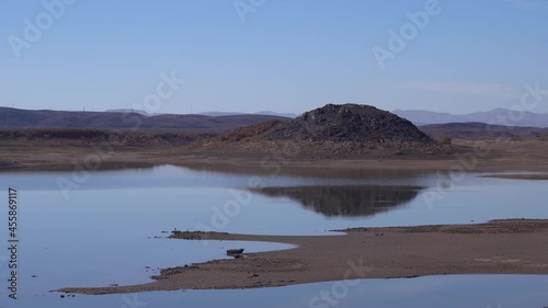 Lake formed by the El Mansour Eddahbi Barrage, Ouarzazate Morocco
 photo