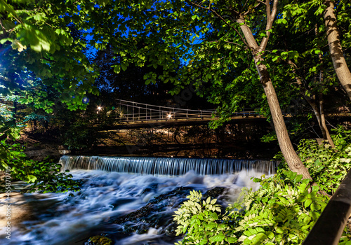 Canvas Print Aamot bridge, Oslo, Akerselva, Norway, Lille Bjørn Nilsen, Modum.
