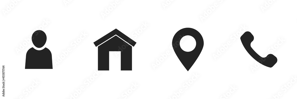 Contact icons for Resume, business card , mobile apps, Contact icons for Resume, business card , mobile apps,