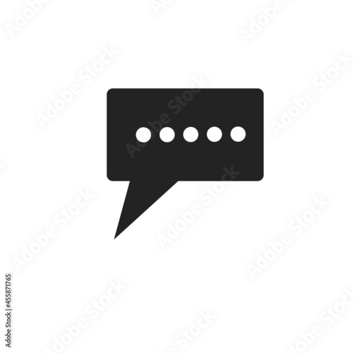 simple chat icon vector illustration