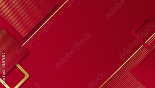 Red abstract background with modern corporate concept. Technology graphic design and network connection concept