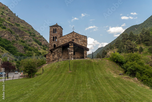 Pre romanesque church on the hill photo